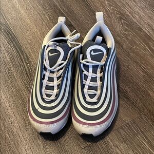 Nike Black and White Striped Sneakers